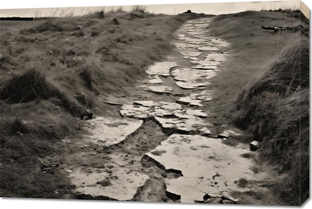 Bild 90x60cm Erinnerungsweg Zwischen den Dünen