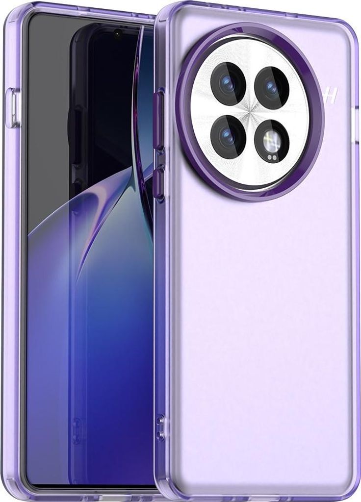 Hülle für OnePlus 13 - Phonesta HardFrost Semi-Transparent Back Cover - Matt Lila