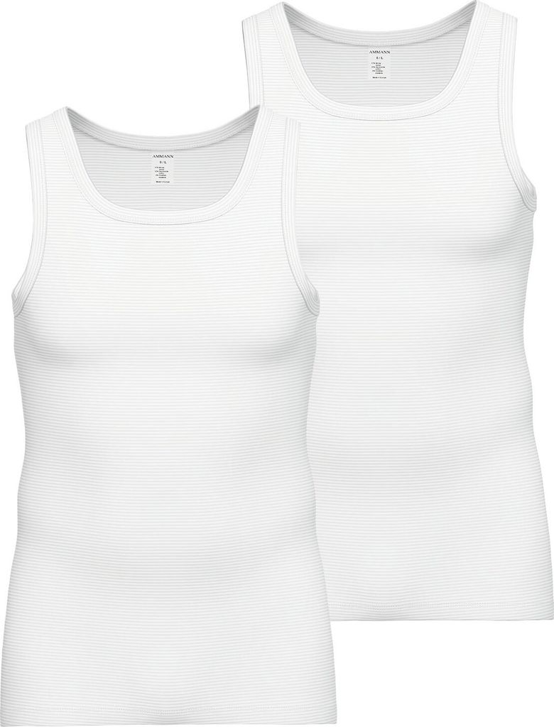 2er Pack AMMANN Herren Unterhemd Athletic Shirt