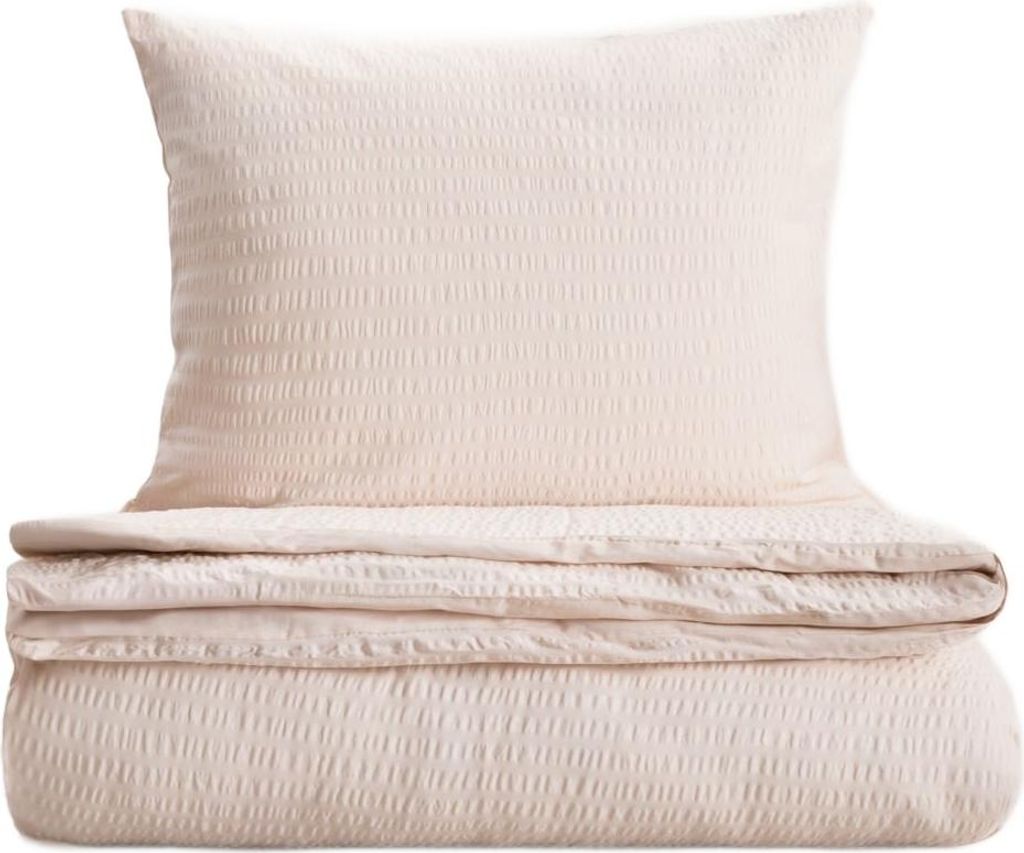 HOMLA RETIE beige Baumwolle Rindenbettwäsche 160x200 + Produktbild 
