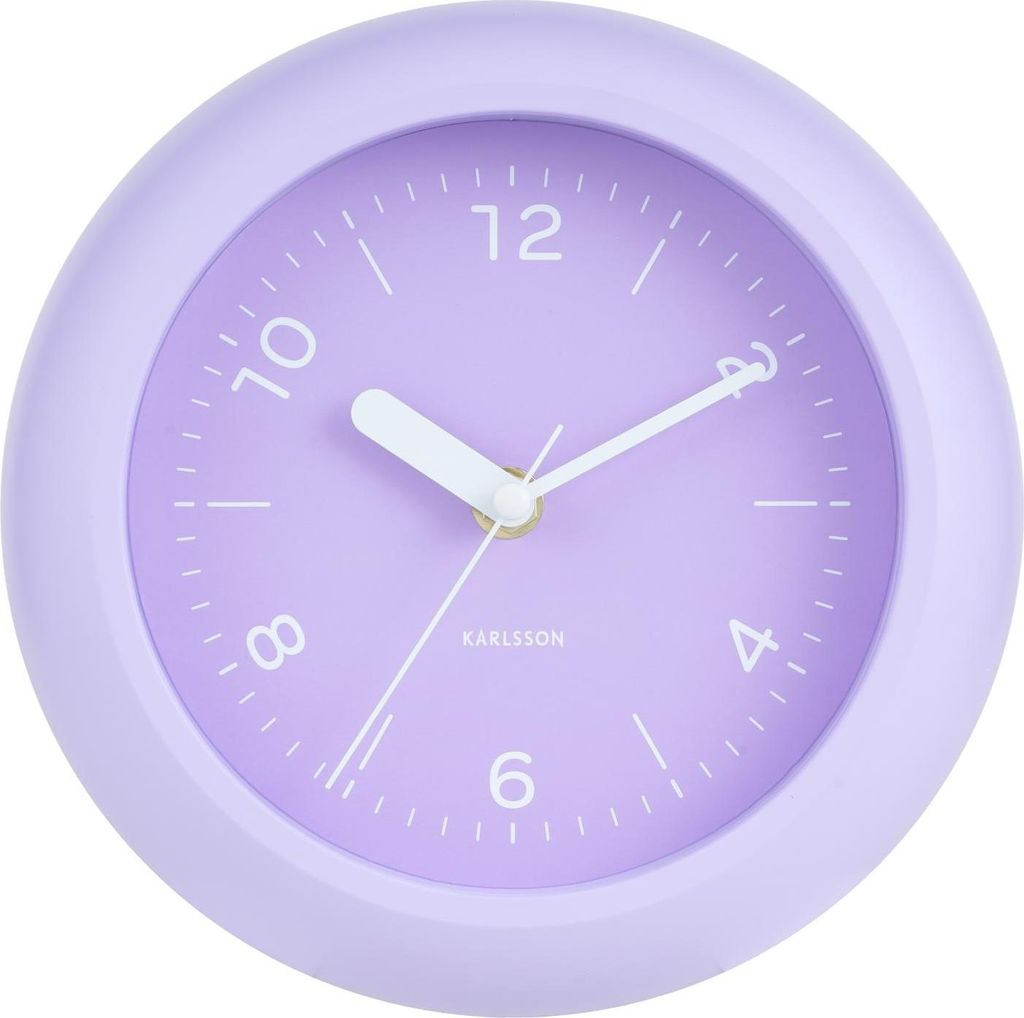 Karlsson - Wanduhr Slope - Sanftes Lila - Ø20cm Produktbild 