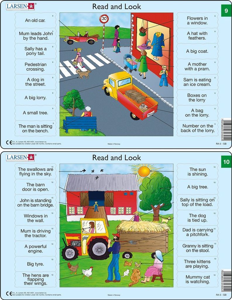 Puzzle Englisch - Wörter RA5 16 Teile