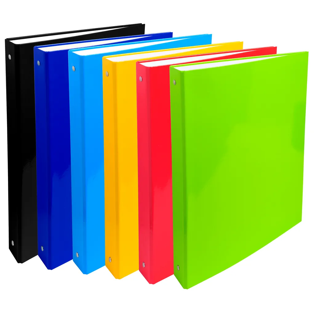 Classeur Pelliculé Brillant 30 mm : Pack de 24 Exacompta Multi-Couleurs - 2