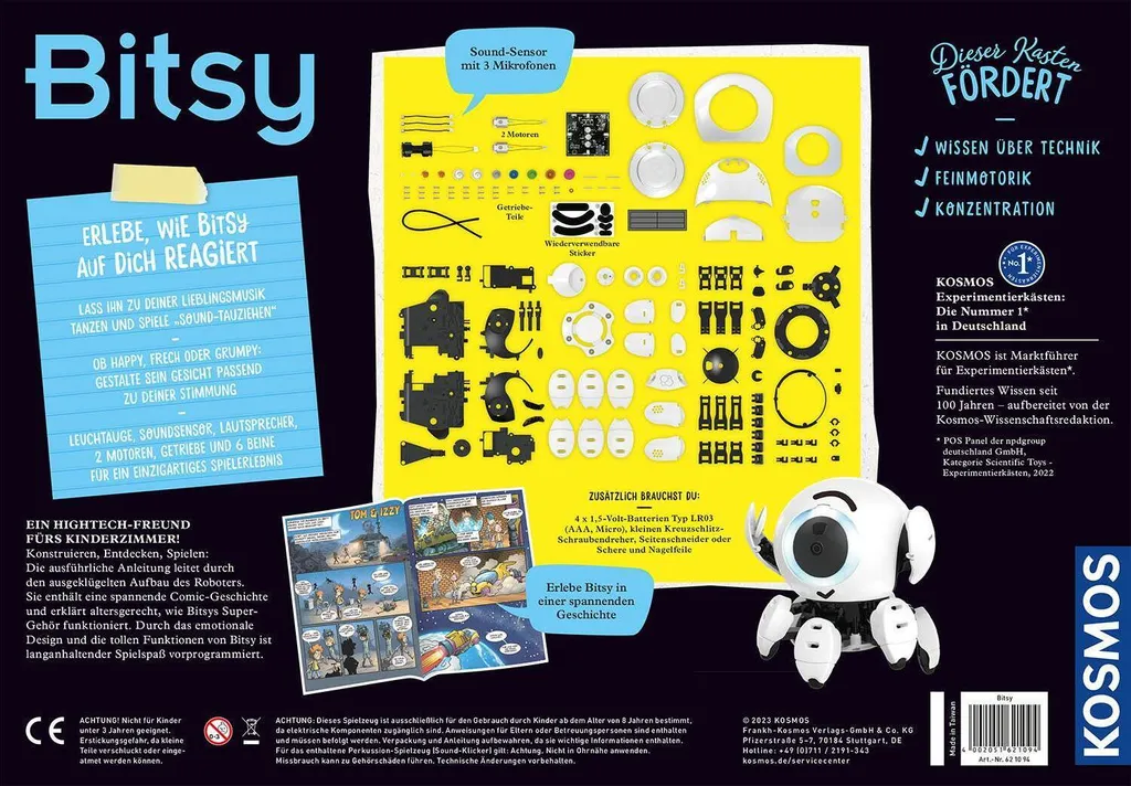 Robot Interactif Bitsy Kosmos 621094 - Jeu de Construction Robotique - 2
