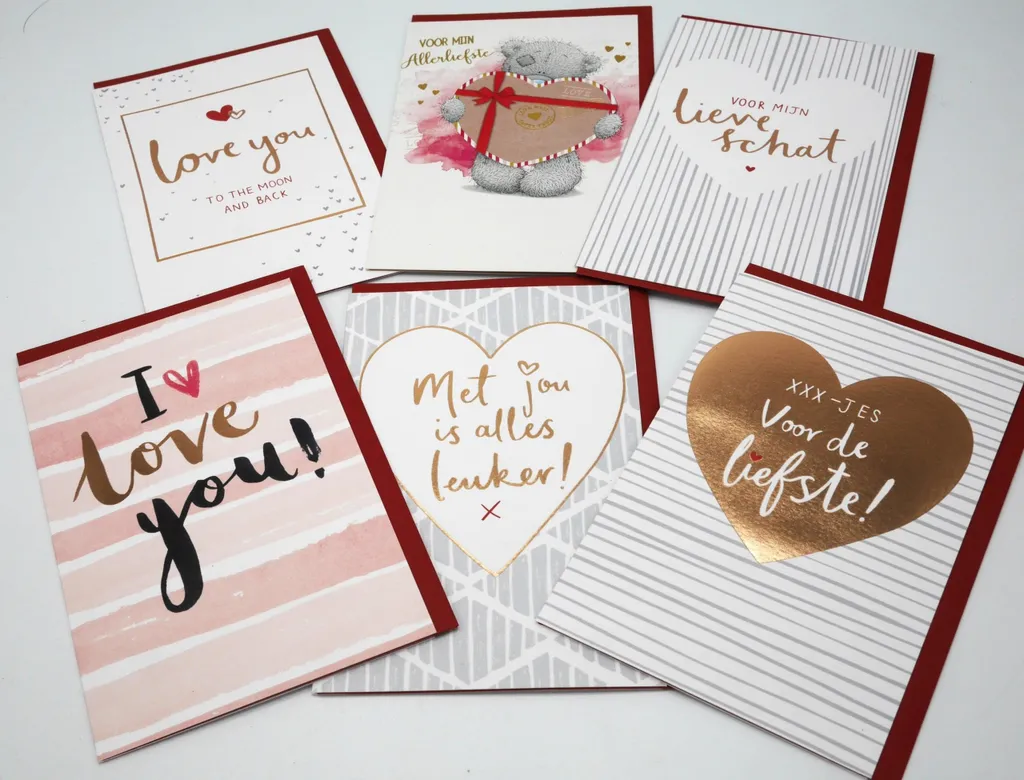 6 cartes Saint-Valentin pour déclarer votre flamme : lot d'amour varié