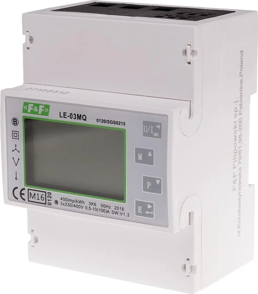 Sous-compteur électrique numérique triphasé LE-03MQ pour tableau