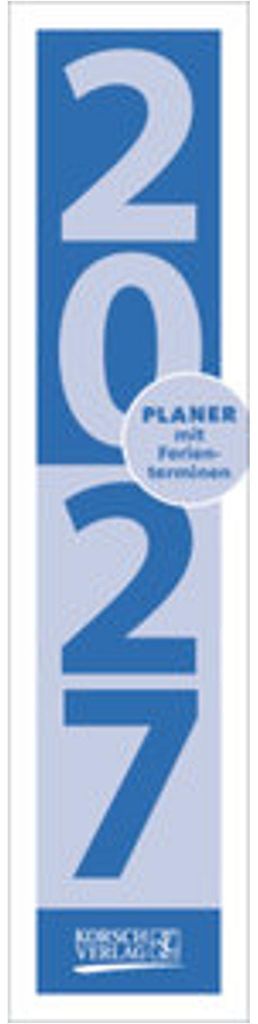 Planificateur de bandes Compact Bleu 2027 Image du produit 