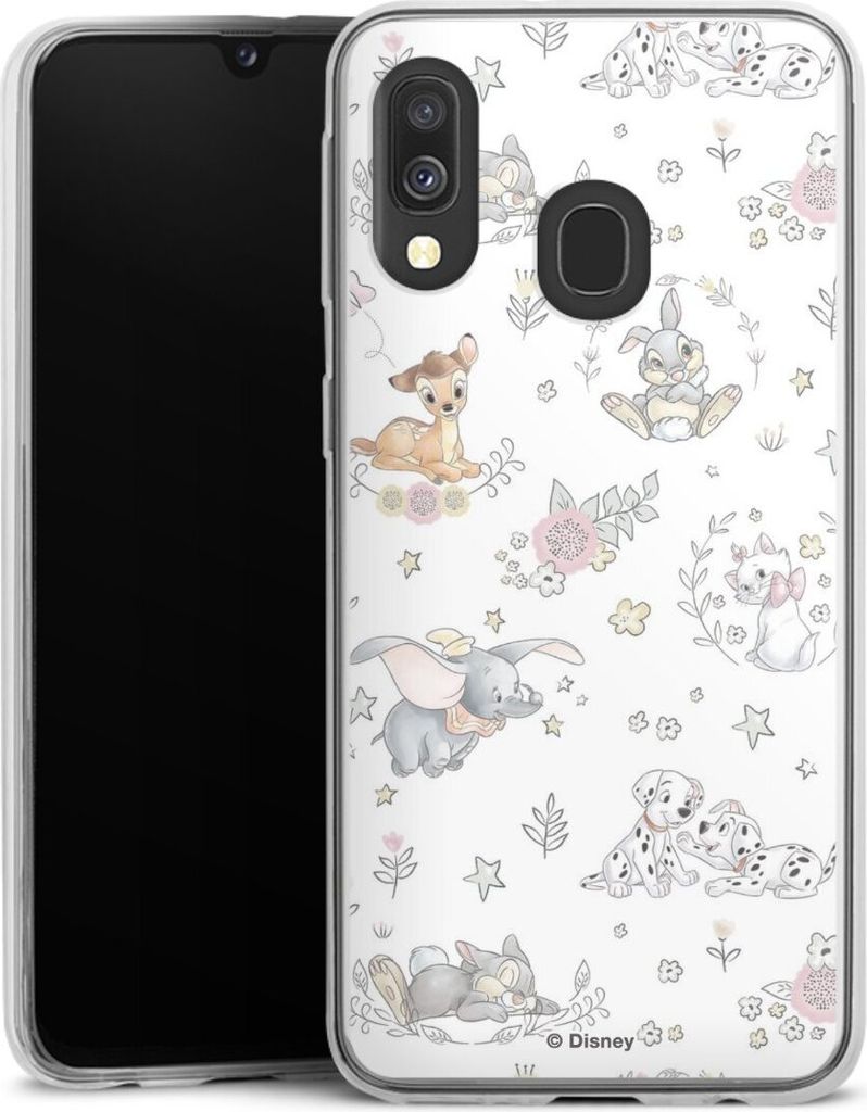 DeinDesign Slim Hülle für Samsung Galaxy A40 Silikon Case Ultra Dünn Handyhülle Bambi Disney Dumbo