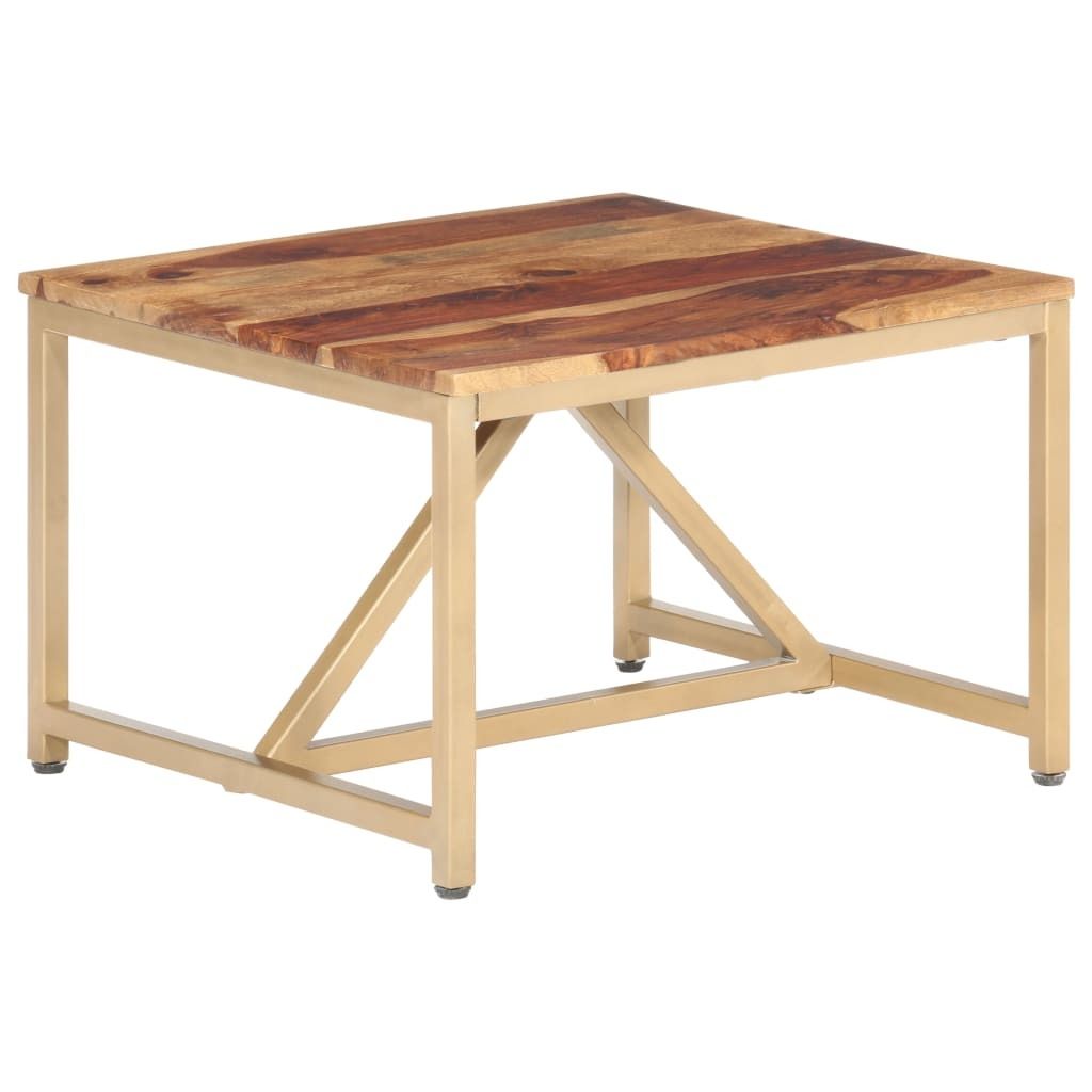 The Living Store Beistelltisch 60x60x40 cm Massivholz