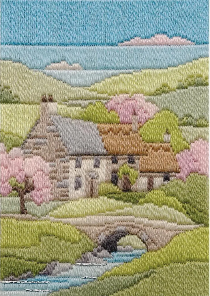 Bothy Threads Kit Point de Long Saisons Maisonnette de Printemps DW14MLS9