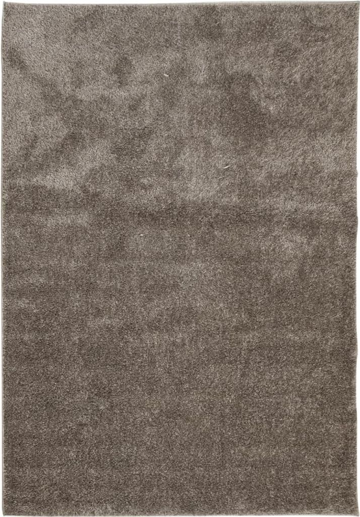 Teppich ISTAN Hochflor Glänzend Grau 160x230 cm Produktbild 