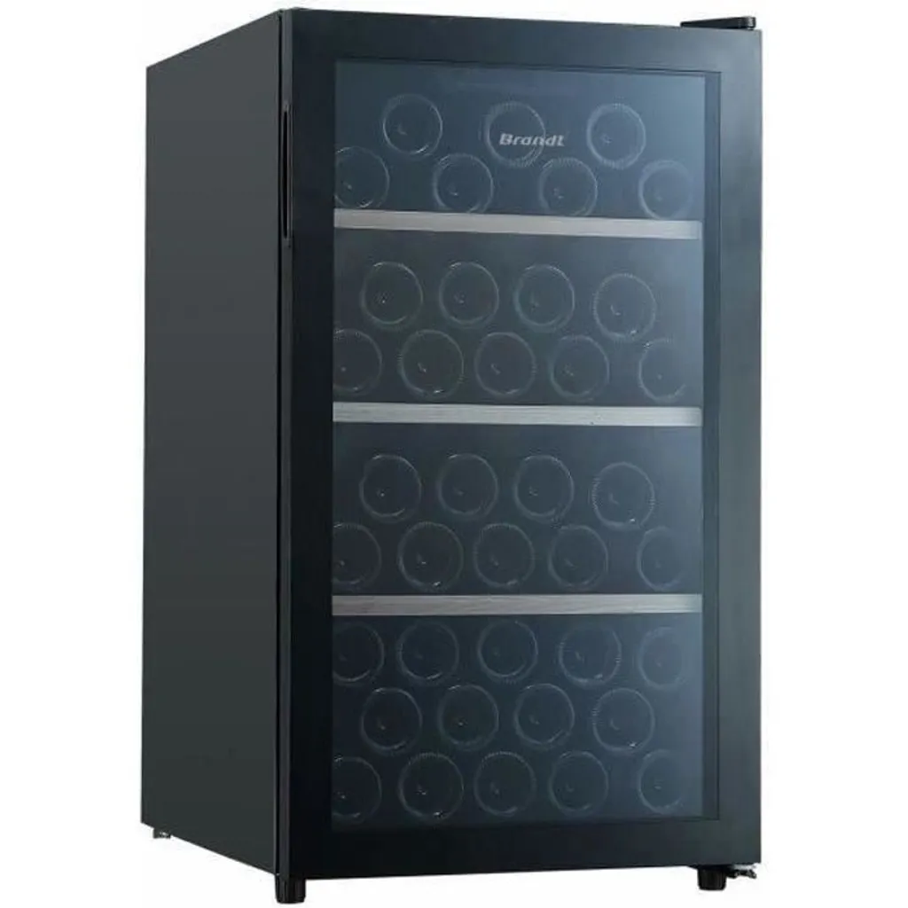 Cave à vin Brandt BFW56GB noire - Porte anti-UV et silence certifié