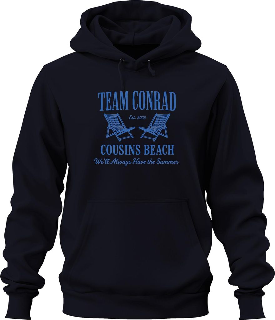 Team Conrad Cousins Beach We'll Always Have Summer I got pretty Uni Hoodie Kapuzenpullover, Navy, L