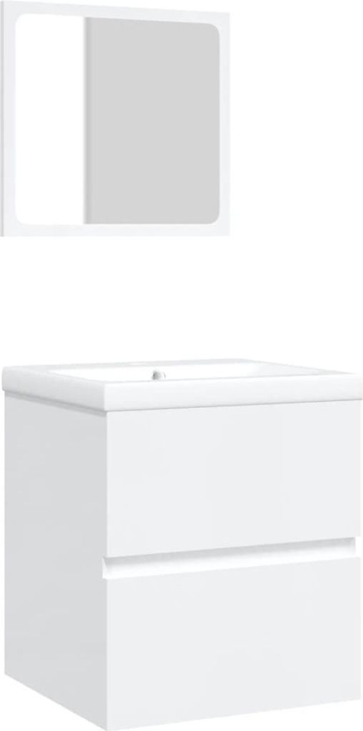 vidaXL Waschbeckenunterschrank mit Waschbecken und Spiegel Produktbild 