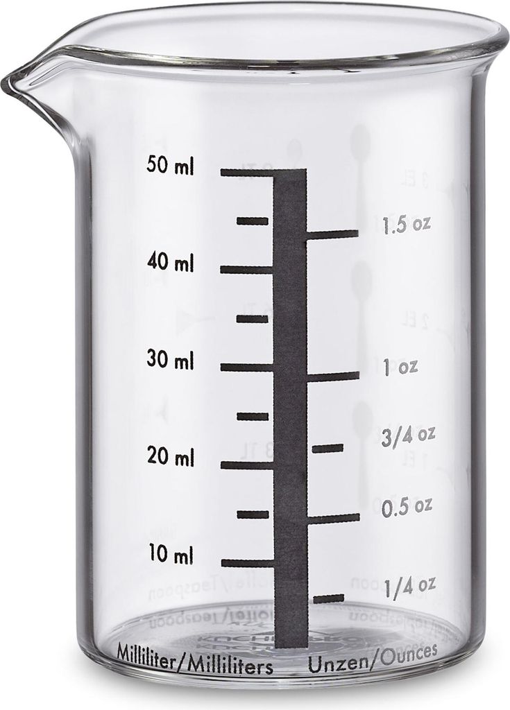 Küchenprofi Messbecher 50 ml, Glas 911953550
