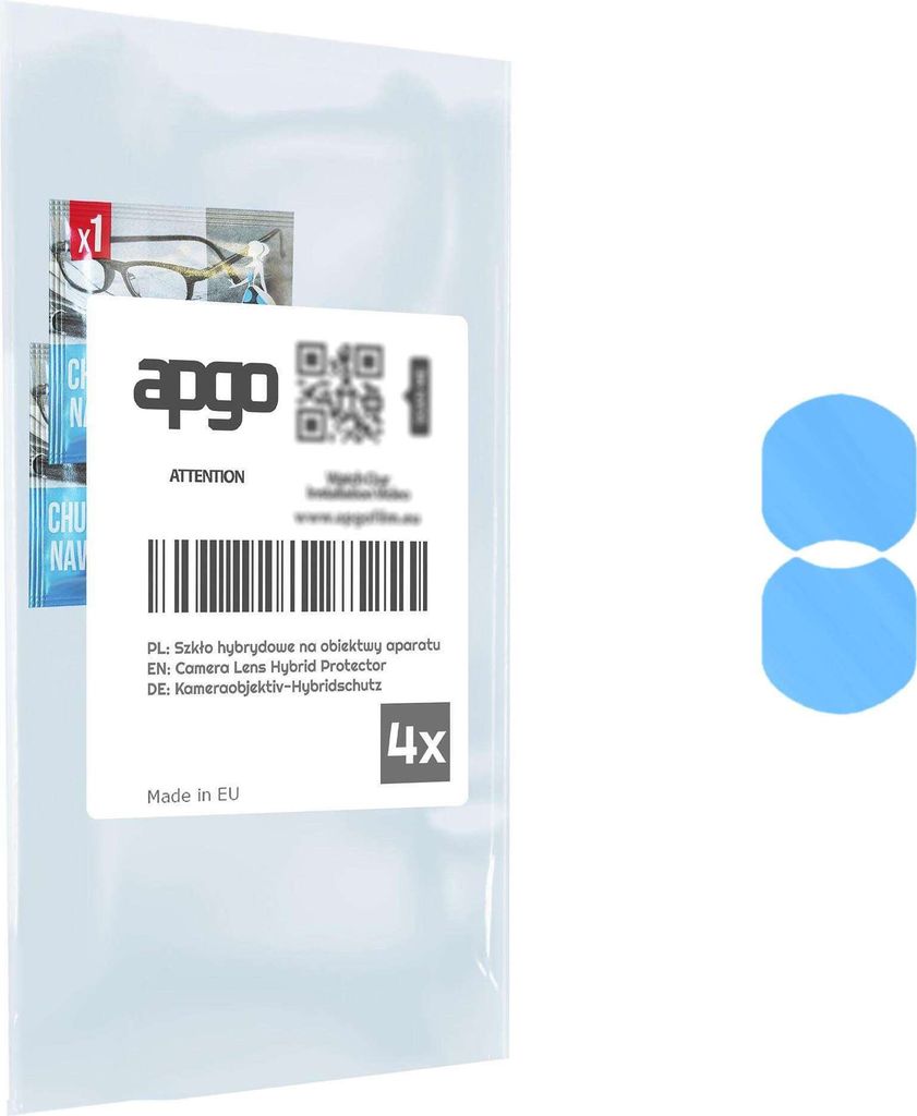 apgo 4 Stück Hybrid Kameraschutz, Kamera-Schutzglas kompatibel mit Honor X50i, Linsenschutz, 9H Härte, Schutz für Kameraobjektiv, Anti-Kratzer, ...