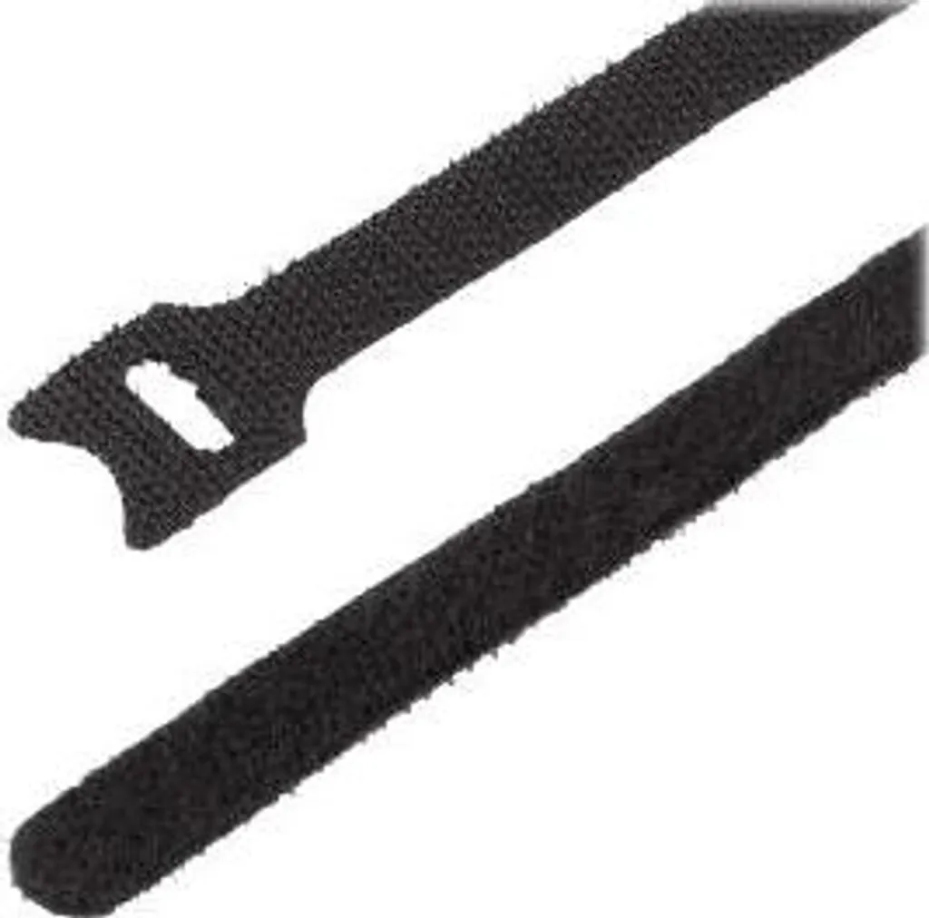 Organizer Cavi StarTech.com 15cm - 50 Fascette in Tessuto Nero Elegante