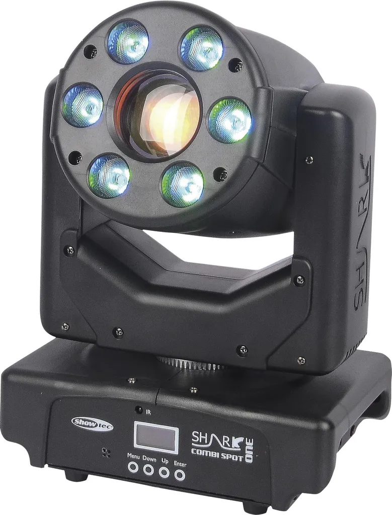 Lyre LED hybride Wash et Spot Showtec Shark Combi One pour jeux de lumière