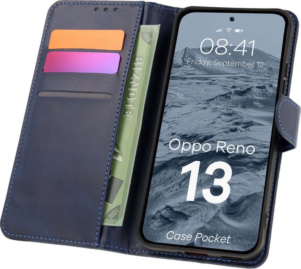 Bizon Case Pocket Oppo Reno13 marineblau
