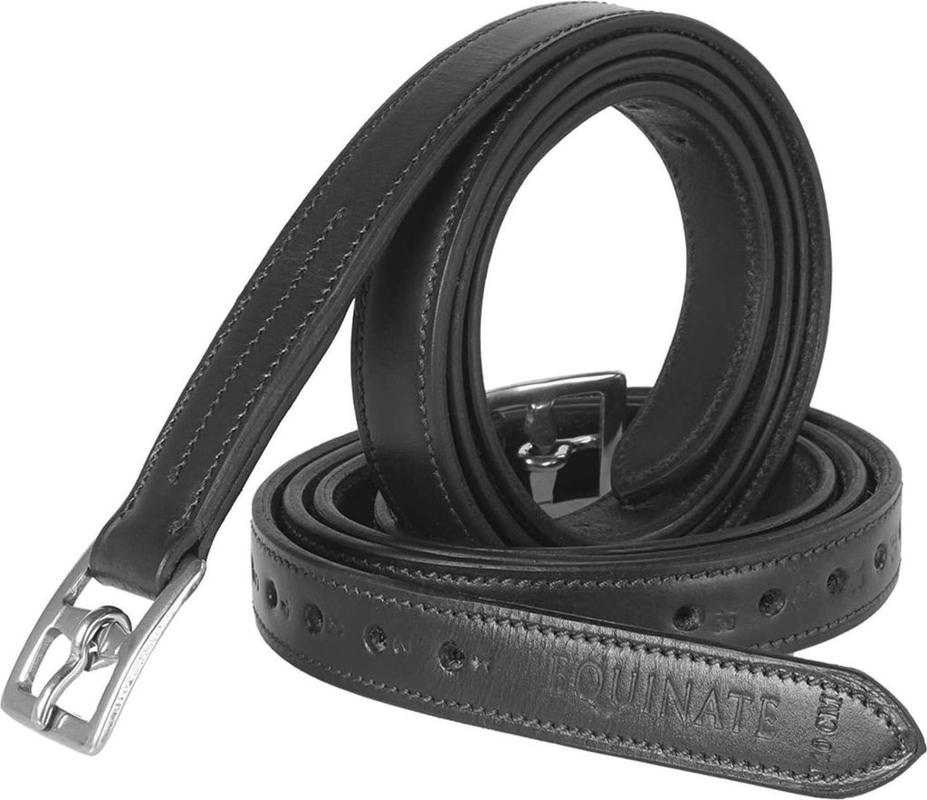 Equinate Stirrup Leathers Superior kožené strmene čierne Obrázok produktu 