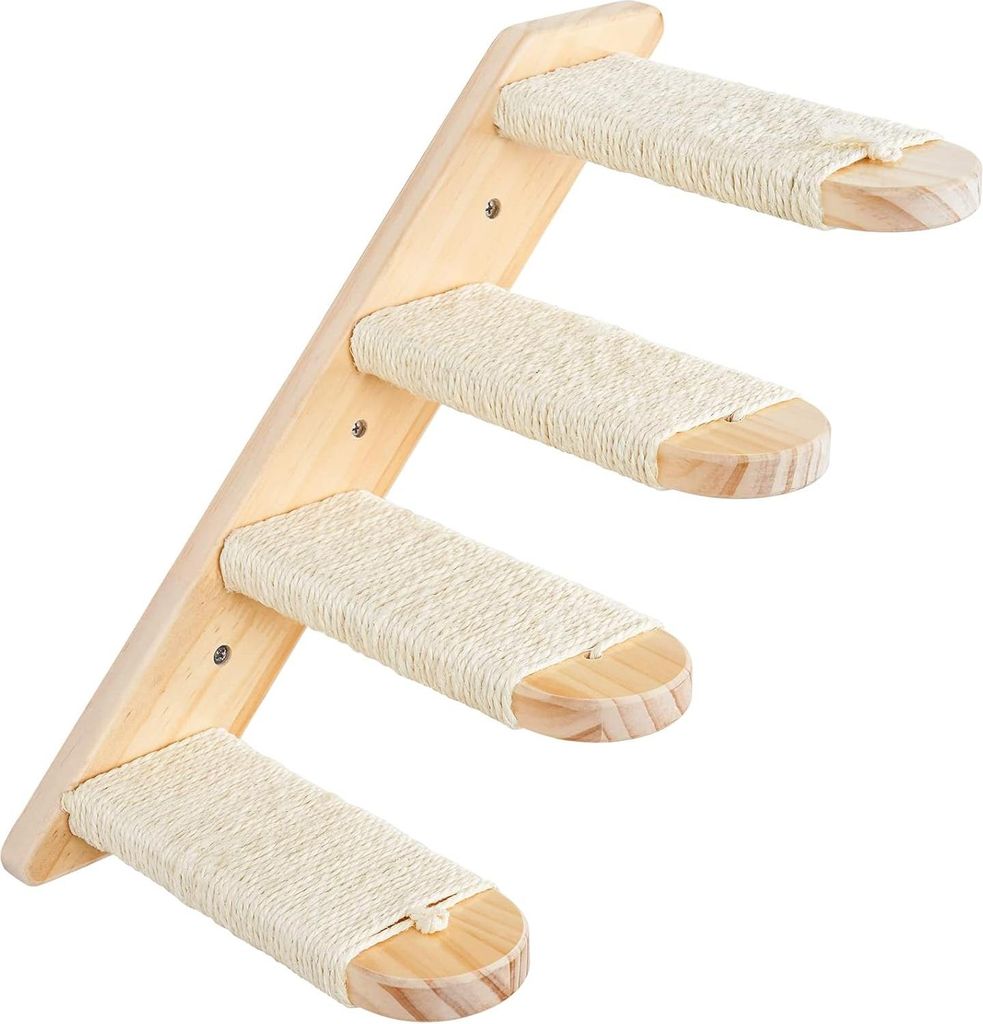 Katzentreppe, Wand, Klettern, Katzenleiter, Katzen, Möbel, Innen, Kletterwand, Katzenmöbel, Wandelement, Wandparkset, für Katzen klettern, spiel...