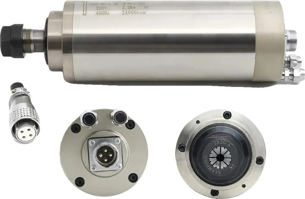 Moteur de broche CNC performant avec refroidissement par eau robuste