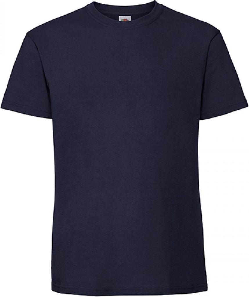 Fruit of the Loom 61-422-0 | Iconic 195 Ringspun Premium T / Waschbar bis 60 °C - Farbe: Navy - Größe: L