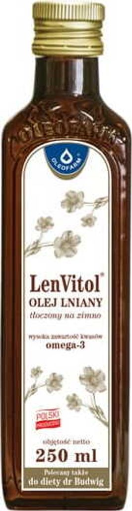 Lenvitol kaltgepresstes Leinöl 250ml OLEOFARM Produktbild 