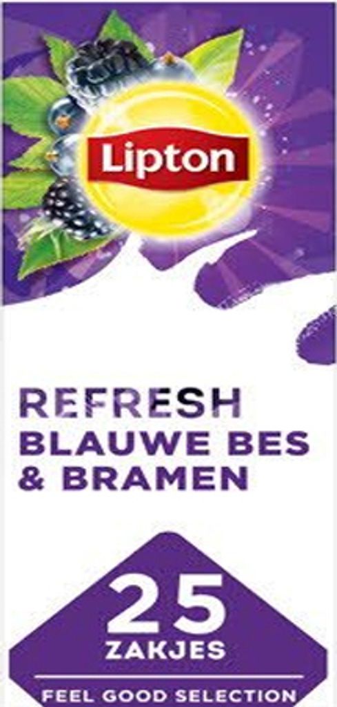 Lipton - Tee Lipton Refresh Blue Fruit Tea 25x1.5gr | Packen Sie ein 25 -Stück | 6 Stück
