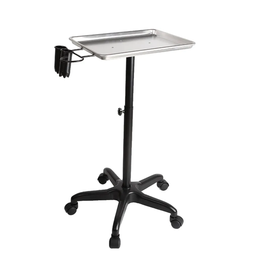 Desserte de Salon Anti-Fatigue Réglable en Aluminium pour Praticiens
