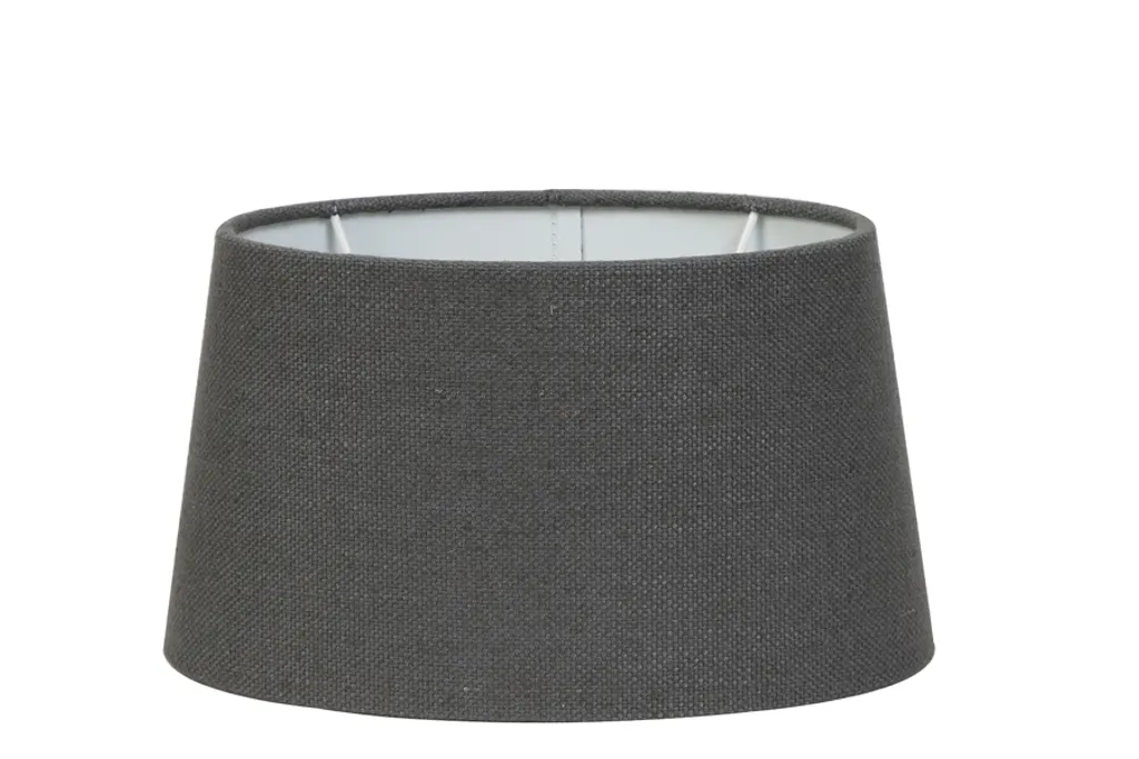 Abat-jour salon gris foncé 35 cm LIVIGNO pour décoration moderne