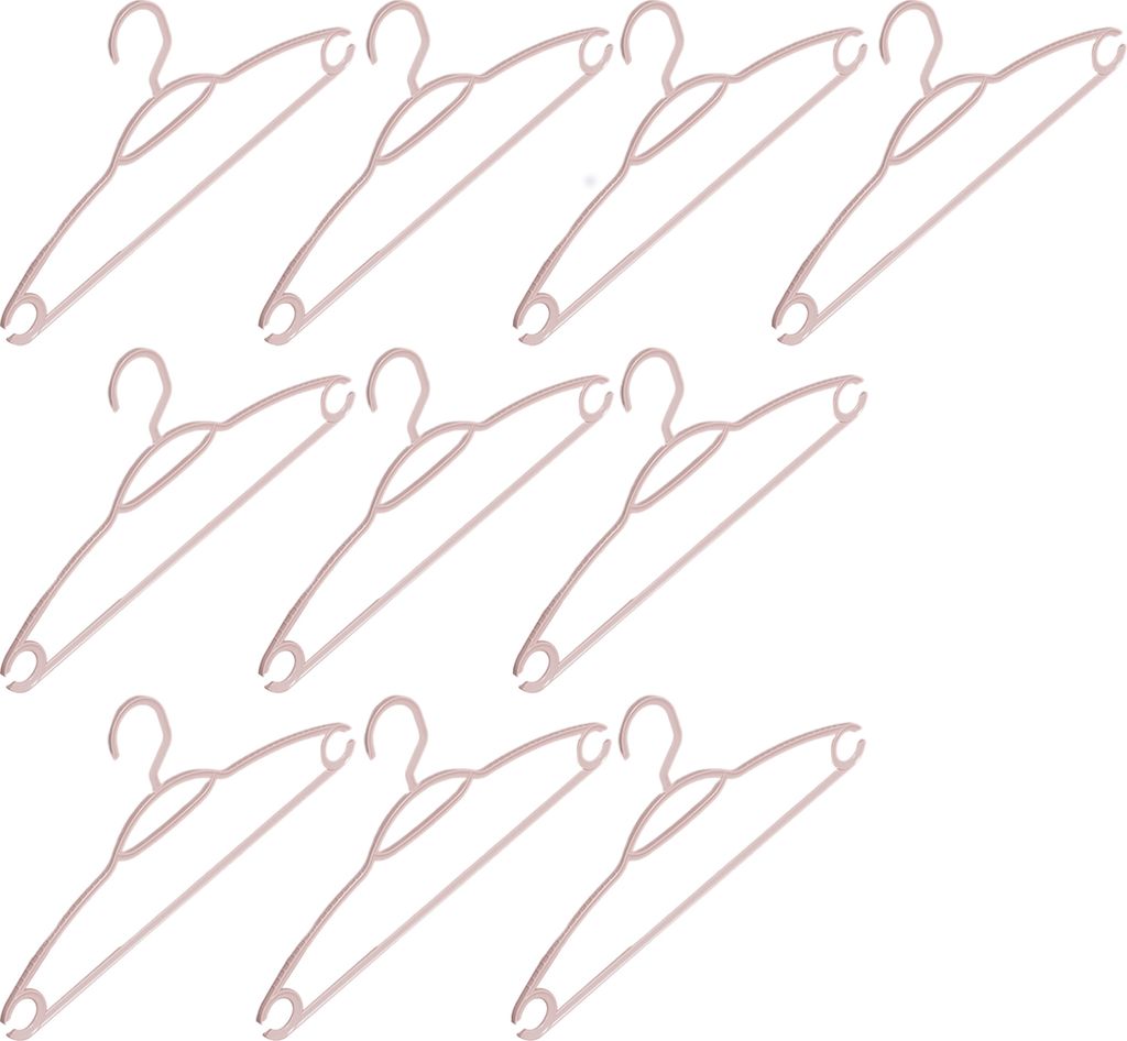 10-teiliger Kleiderbügel, stark belastbar, gestreift, rutschfestes Design, flexibel, verformungssicher, platzsparend, einfarbig, für Hemden, Män...