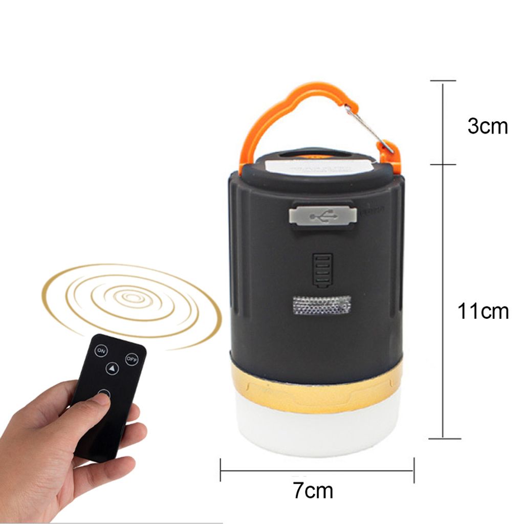 LED Campinglampe USB Aufladbar - IPX4 Wasserdicht Mit Haken
