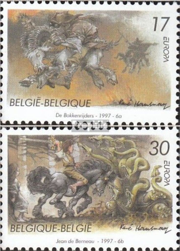 Briefmarken Belgien 1997 Mi 2745-2746 (kompl.Ausg.) postfrisch Sagen und Legenden
