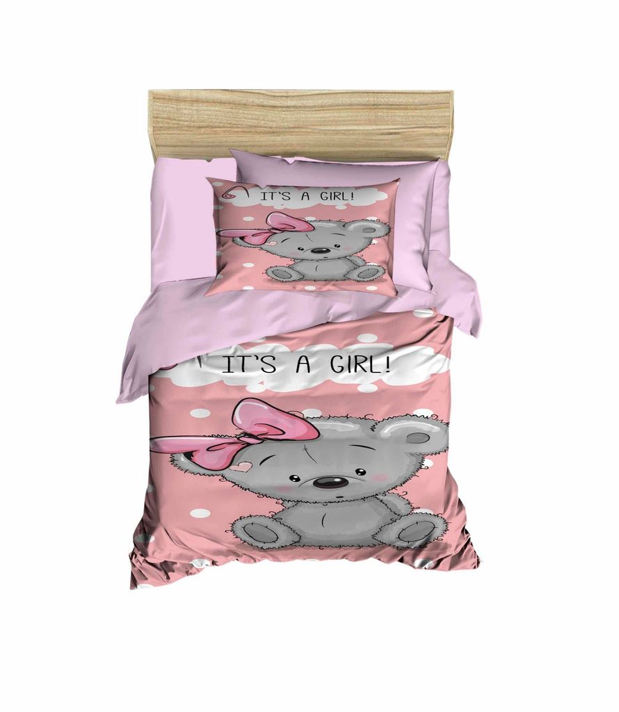 L'Essentiel Linge de Maison, PH12, Baby-Bettbezug-Set, Rosa, 100 x 150 cm