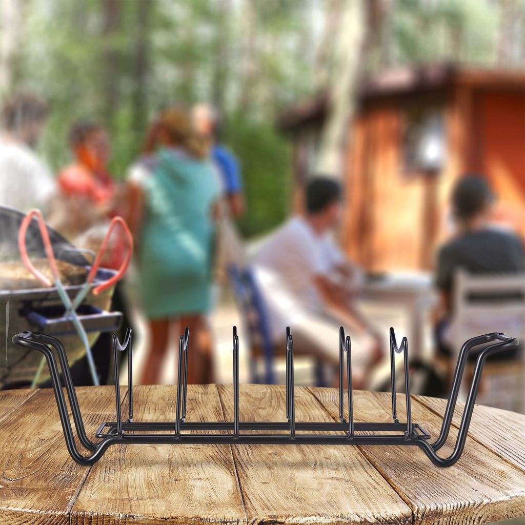 Sparerib Rek - Ribbetjesrek für Grill - Beidseitig - Stahl Produktbild 