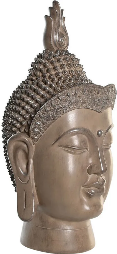 Statue Bouddha Oriental Décorative 58 cm - Grande Sculpture Marron