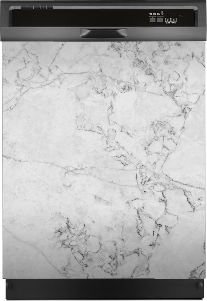 Aufkleber sticker 60x70 cm Dekorative folie Spülmaschine - weiss Marmor