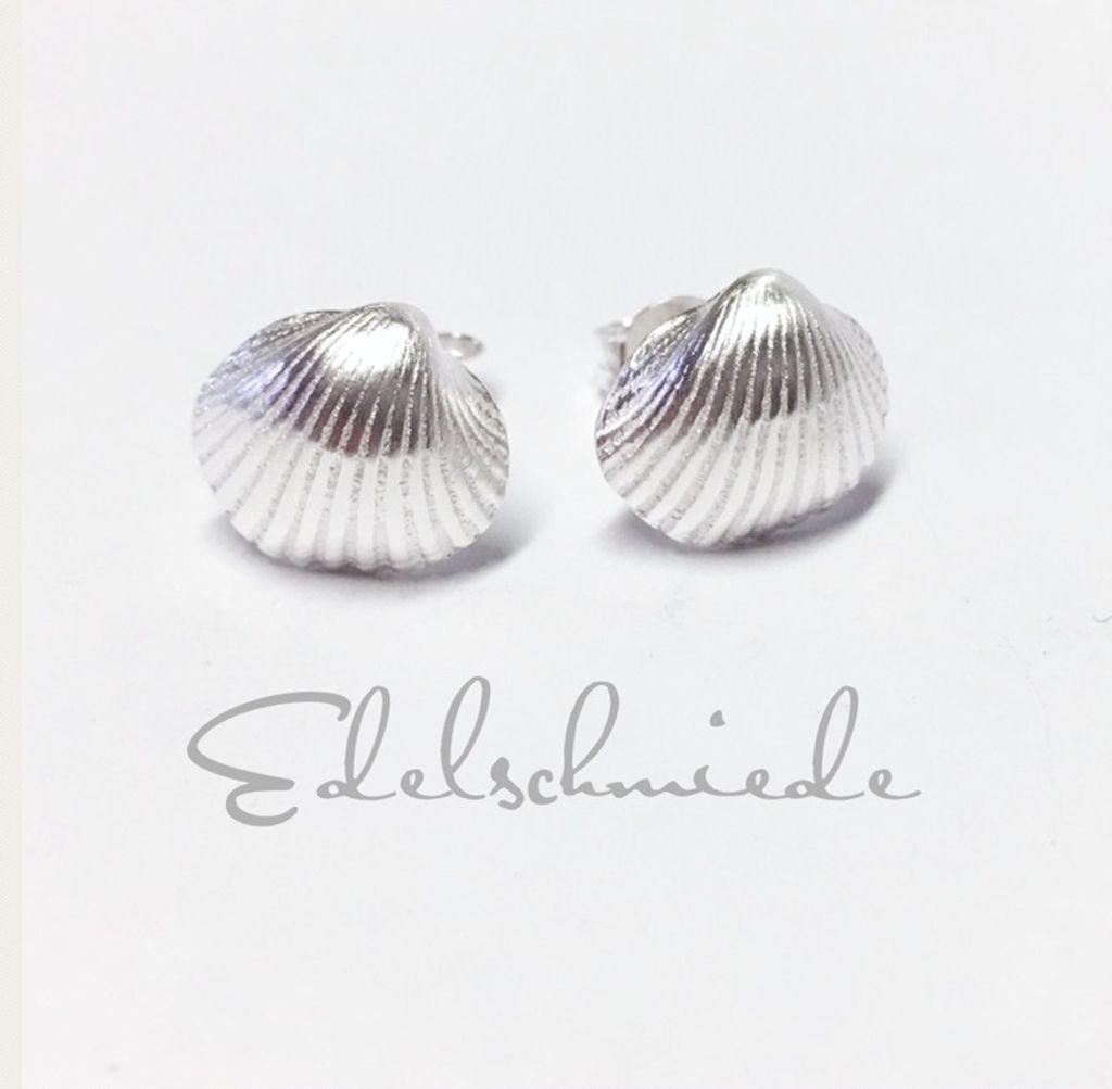 Ohrstecker in 925/- Sterling Silber "Muschel"