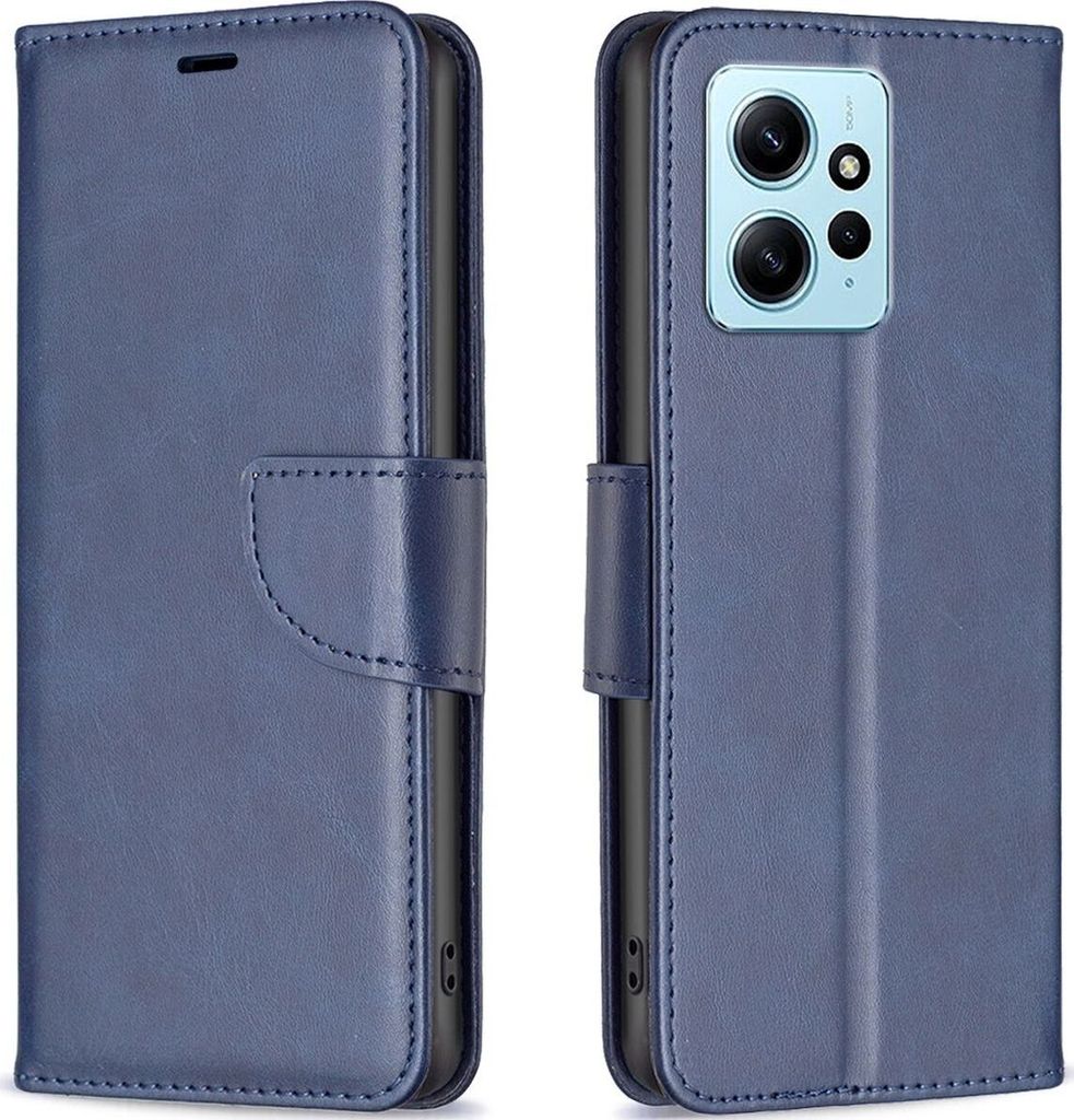 Mobigear Excellent Xiaomi Redmi Note 12 Hülle Klapphülle Geldbörse - Blau