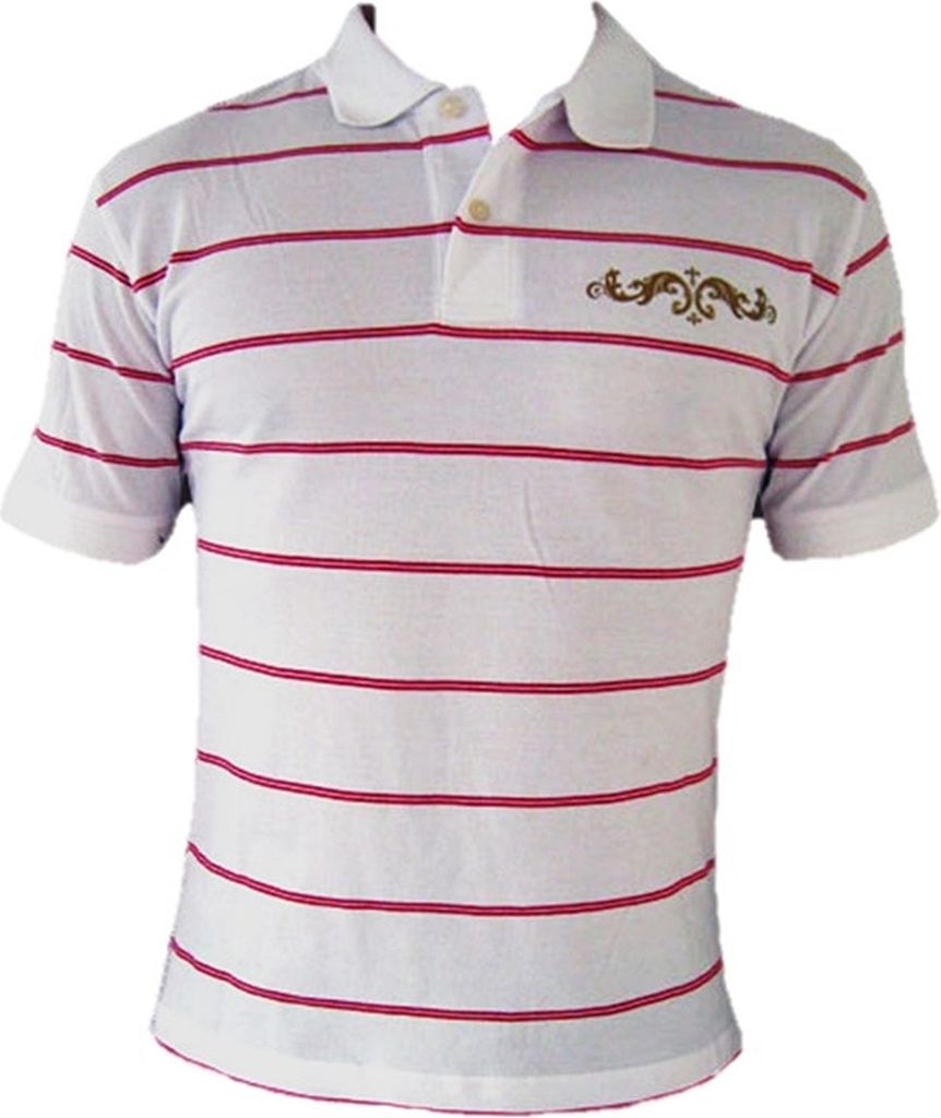 Extravagantes Poloshirt FancyBeast weiß / purple FB109 M Produktbild 