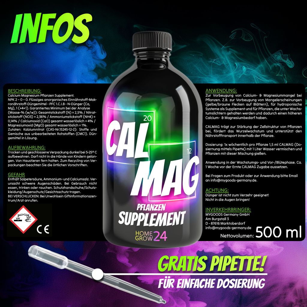 HOMEGROW24 CalMag Magnesium Calcium Dnger fr Tomaten Hanf
