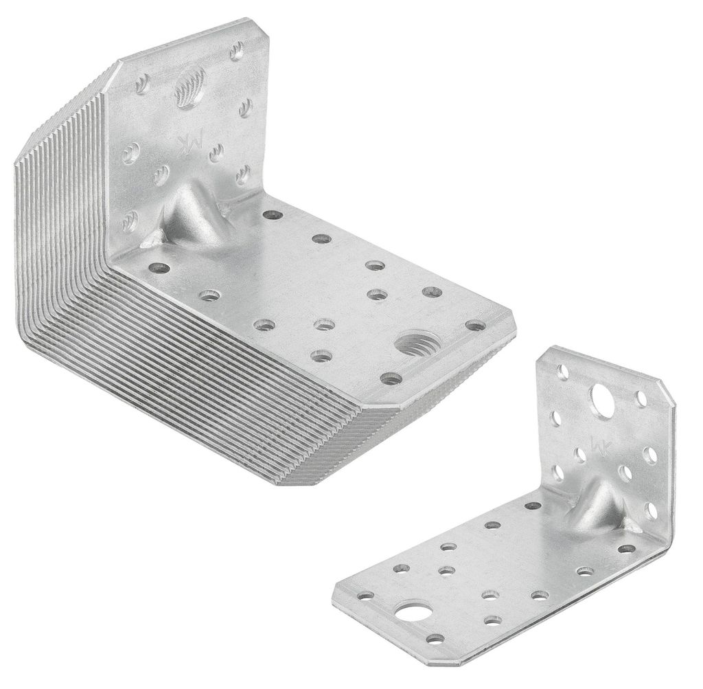 SOTECH Bauwinkel Winkelverbinder 90° mit Sicke 50 x 90 x 55 mm – verzinkt (20 Stück)