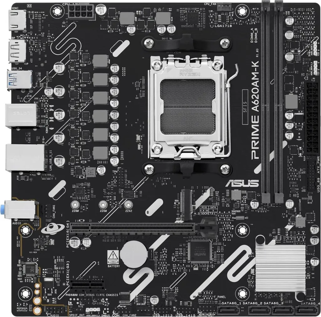 Carte mère ASUS AMD A620A idéale pour configurer un PC bureautique