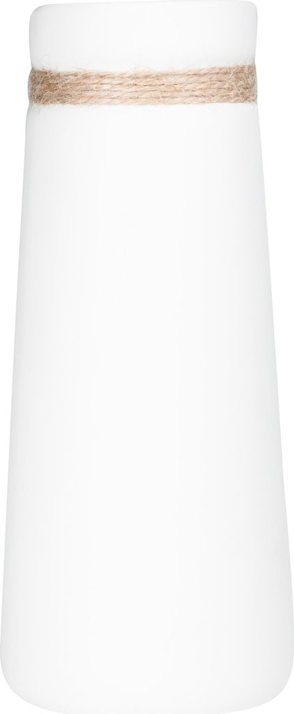 QUVIO Vase mit Seil - Vasen - Vase aus Keramik - Blumenvase - Wohnaccessoires - Dekoratives Zubehör - Keramik