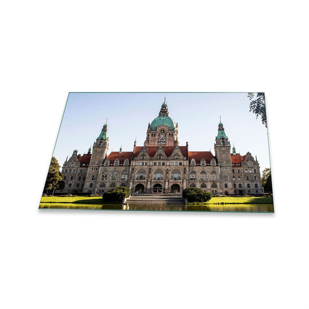 Herdabdeckplatte Glaskeramik 1 Teilig 80x52 Stadt Grau Abdeckung Glas Spritzschutz