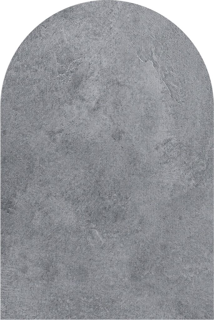 DEQORI Fototapete Rundbogen 60x90 cm 'Betonstruktur im Detail' Wand Tapete Sticker