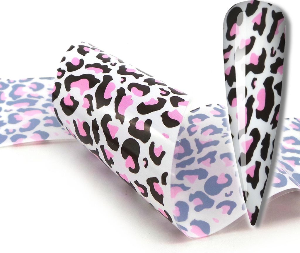 TRANSFERFOLIE 10x4cm Leopardenflecken Muster