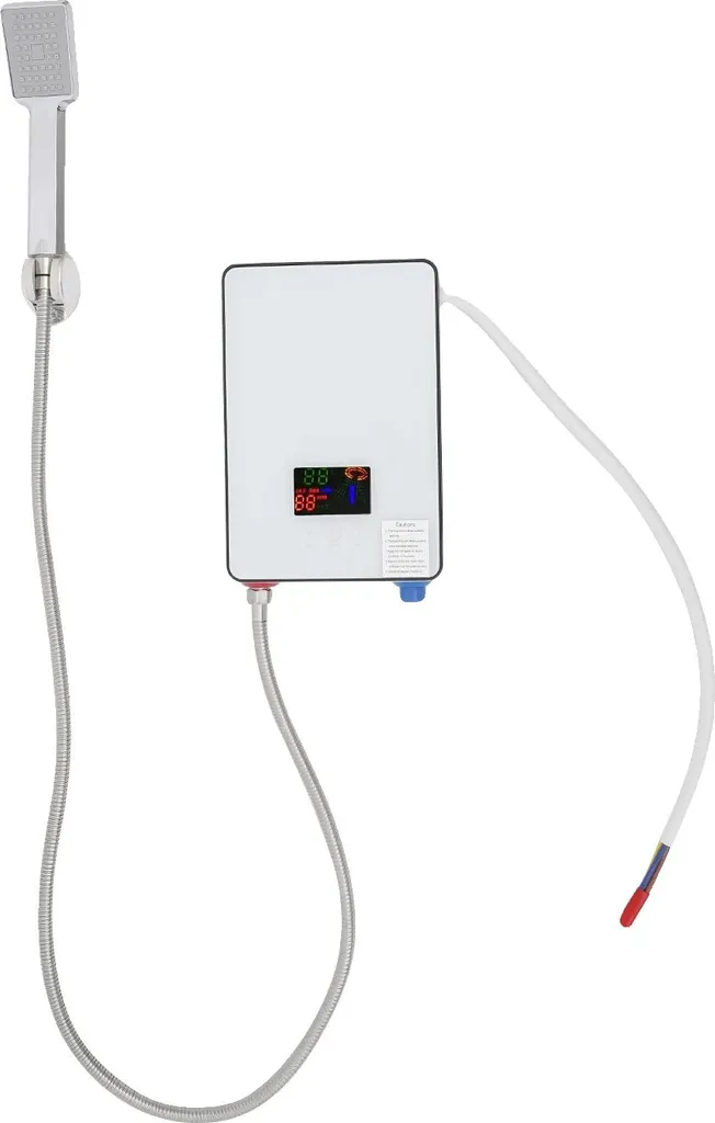 Chauffe-eau instantané blanc tactile : eau chaude sans attente & économique