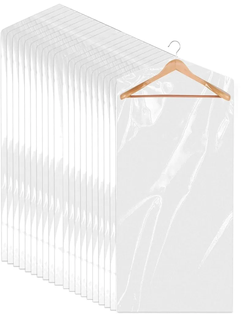 Lot de 30 Housses de Protection pour Costumes et Robes en Plastique
